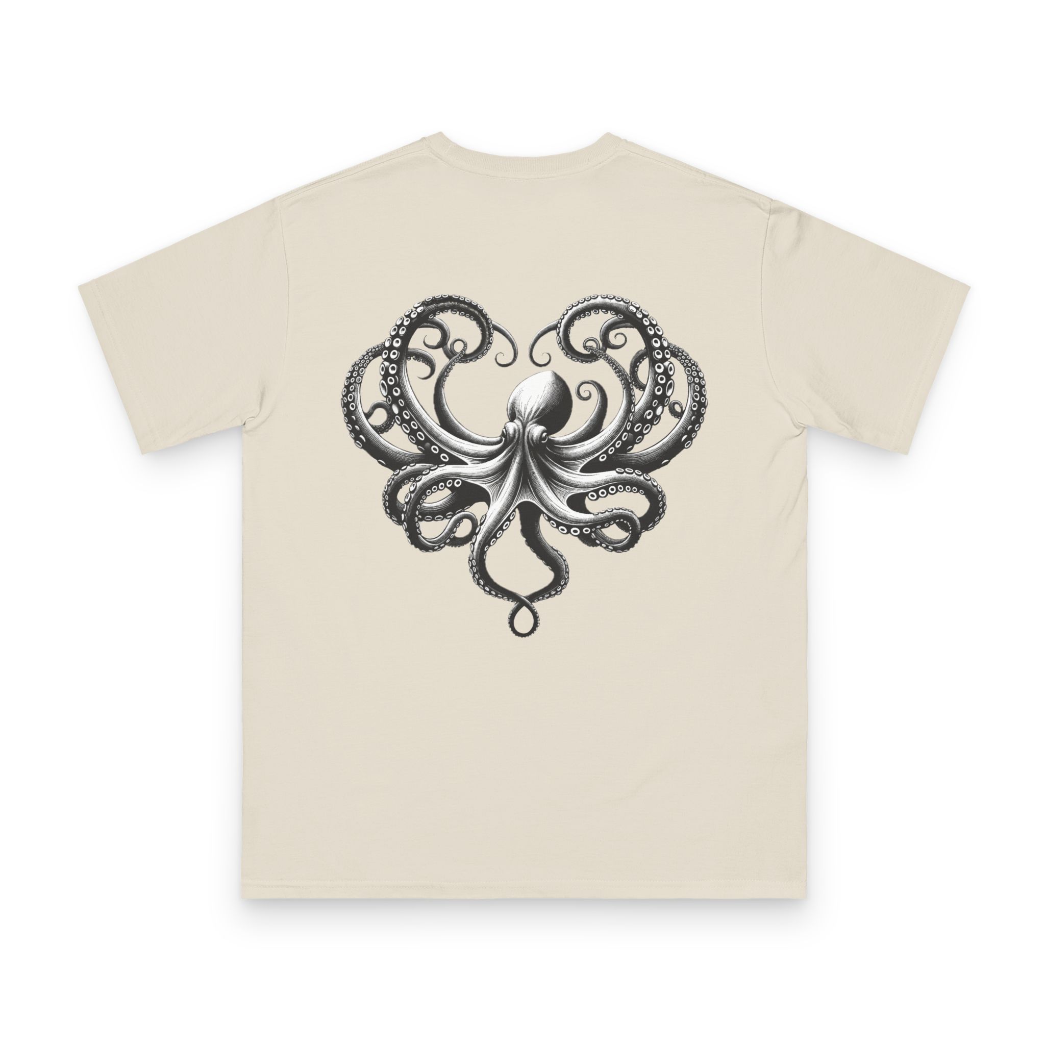 Black Octopus T-Shirt 8 OceanerosOcean Devotion Apparel Black Octopus T-Shirt