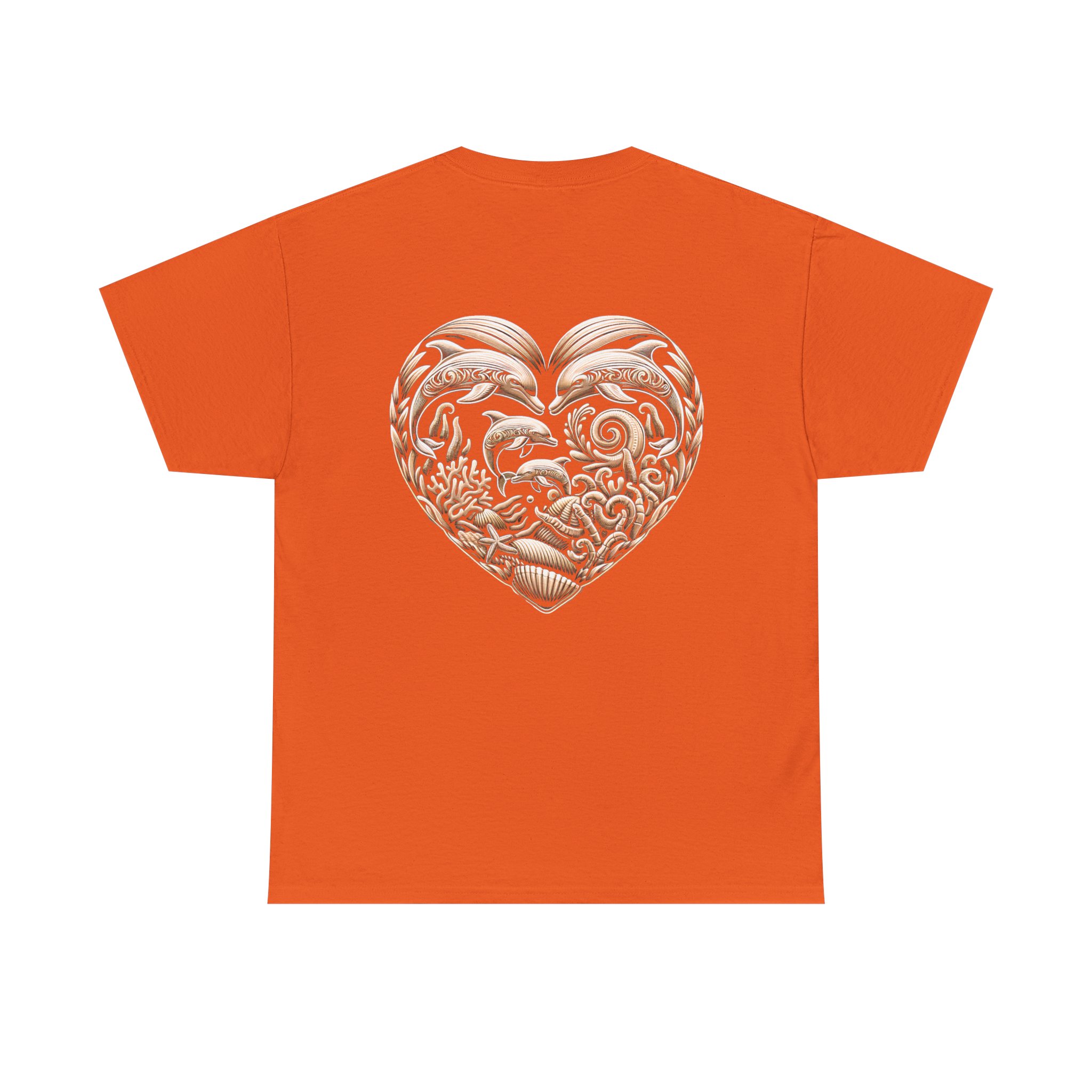 Dolphin Heavy Cotton Tee 8 OceanerosOcean Devotion Apparel Dolphin Heavy Cotton Tee