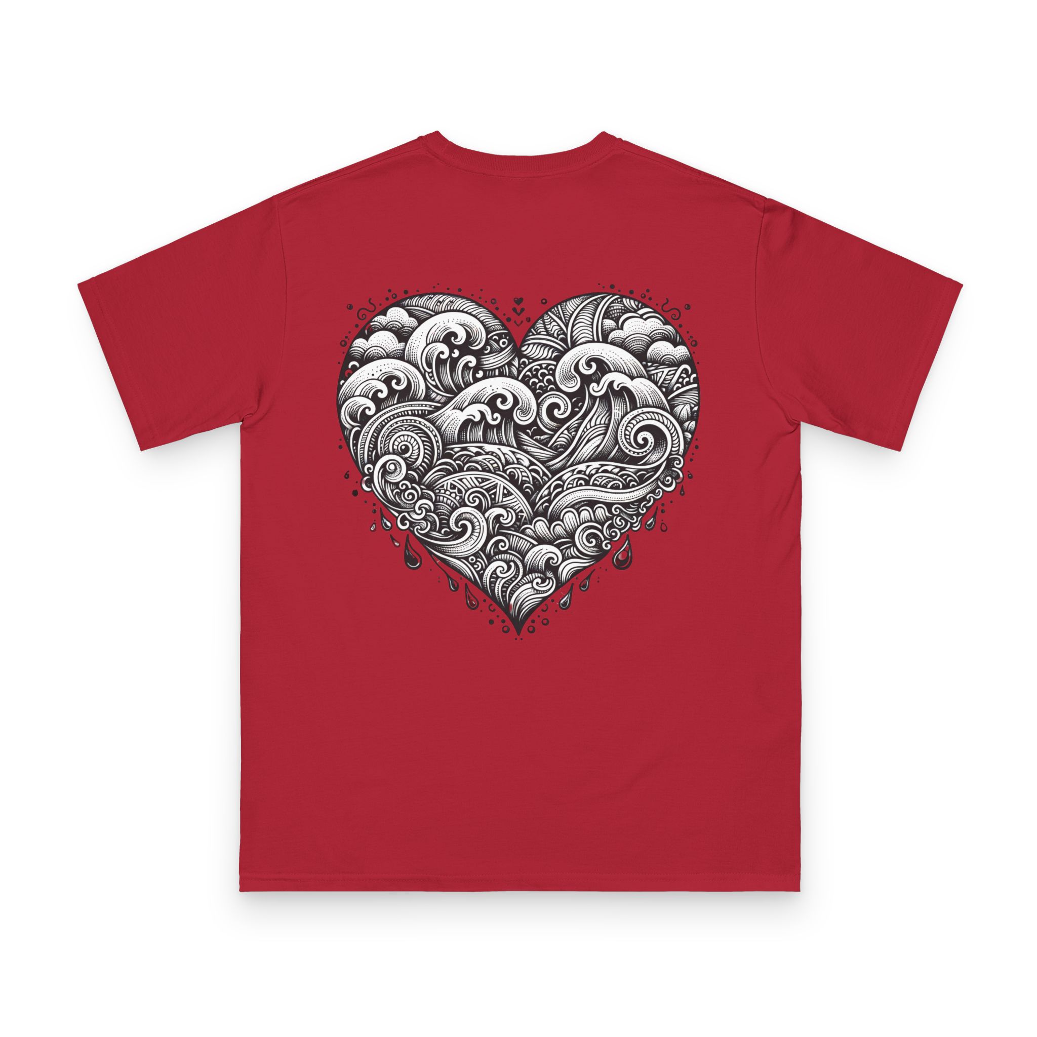 Henna Ocean Heart T-Shirt 10 OceanerosOcean Devotion Apparel Henna Ocean Heart T-Shirt