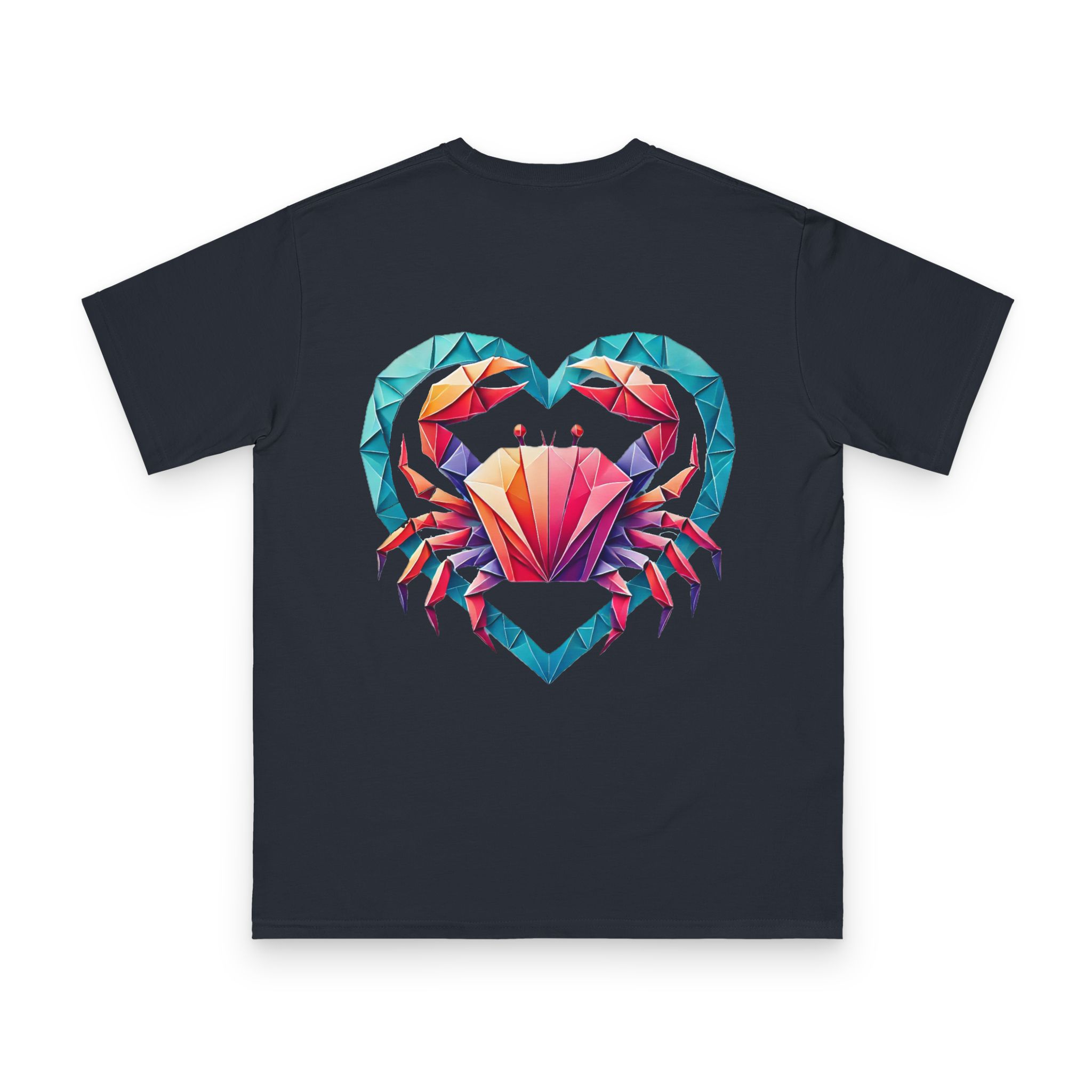 Origami Crab Heart T-Shirt 1 OceanerosOcean Devotion Apparel Origami Crab Heart T-Shirt