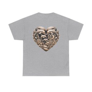 Carved Dolphin Heart T-Shirt