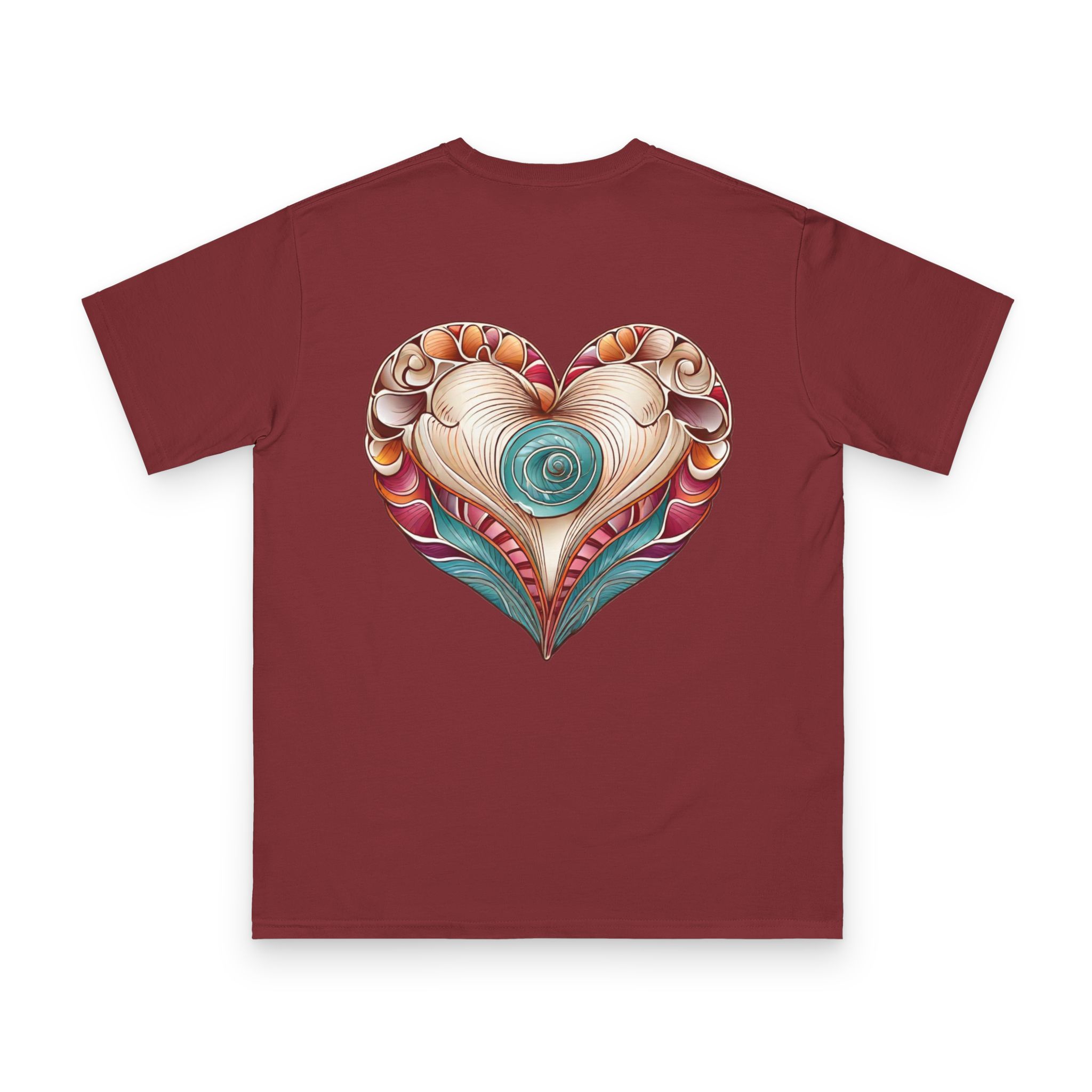Oceaneros Heart-Shell Embrace T-Shirt 22 OceanerosOcean Devotion Apparel Oceaneros Heart-Shell Embrace T-Shirt
