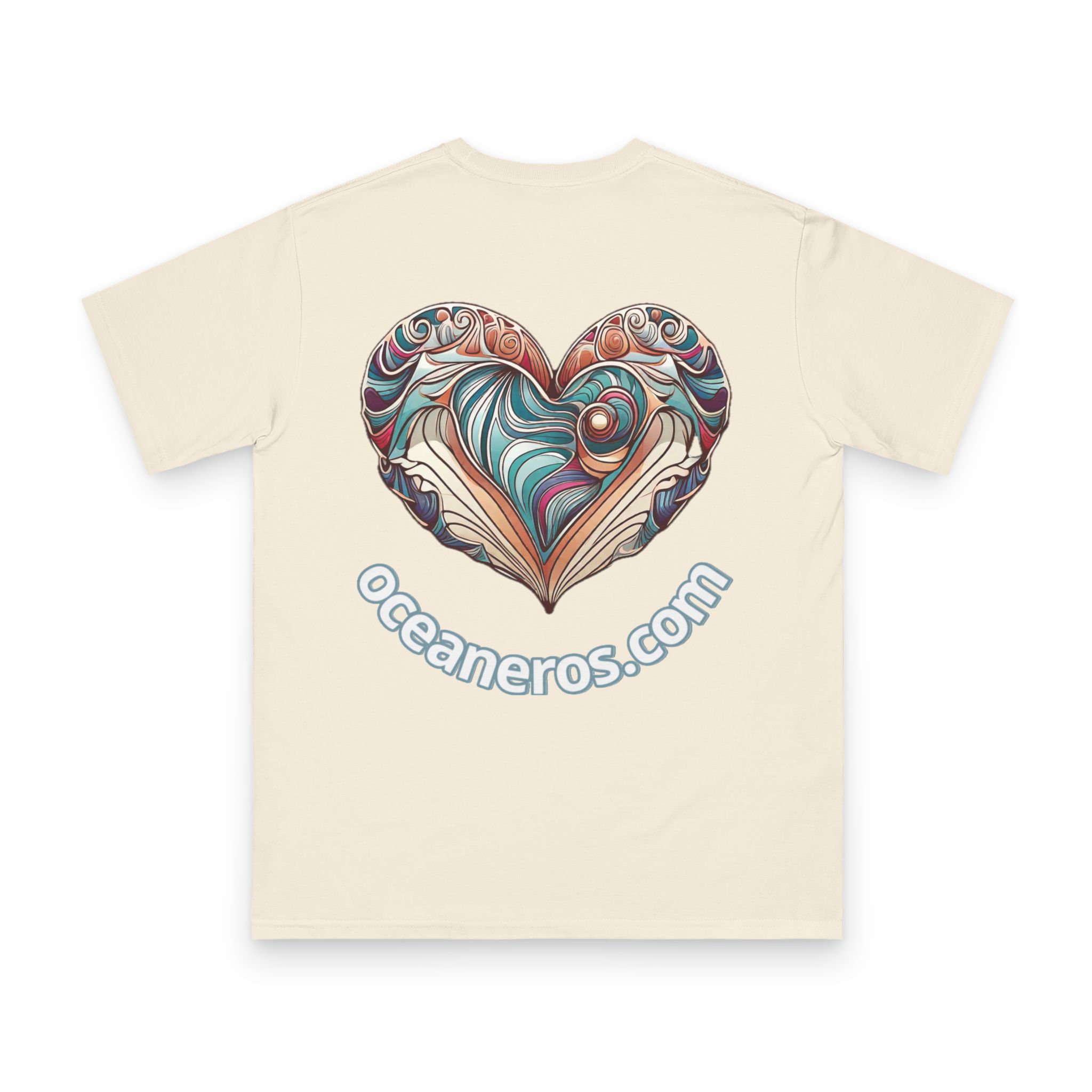 Shell Lineart with Oceaneros - Organic Unisex Classic T-Shirt 8 OceanerosOcean Devotion Apparel Shell Lineart with Oceaneros - Organic Unisex Classic T-Shirt