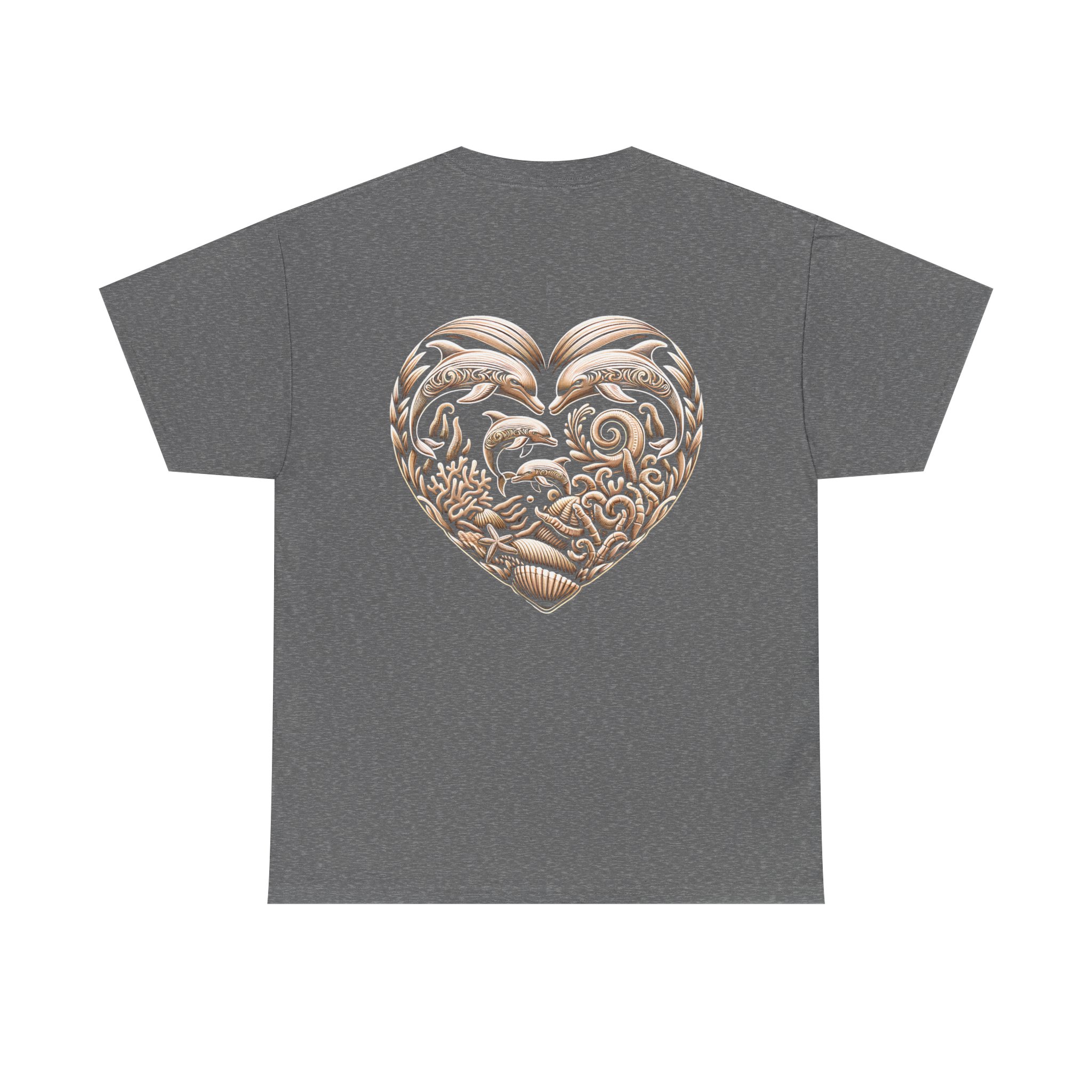 Dolphin Heavy Cotton Tee 22 OceanerosOcean Devotion Apparel Dolphin Heavy Cotton Tee