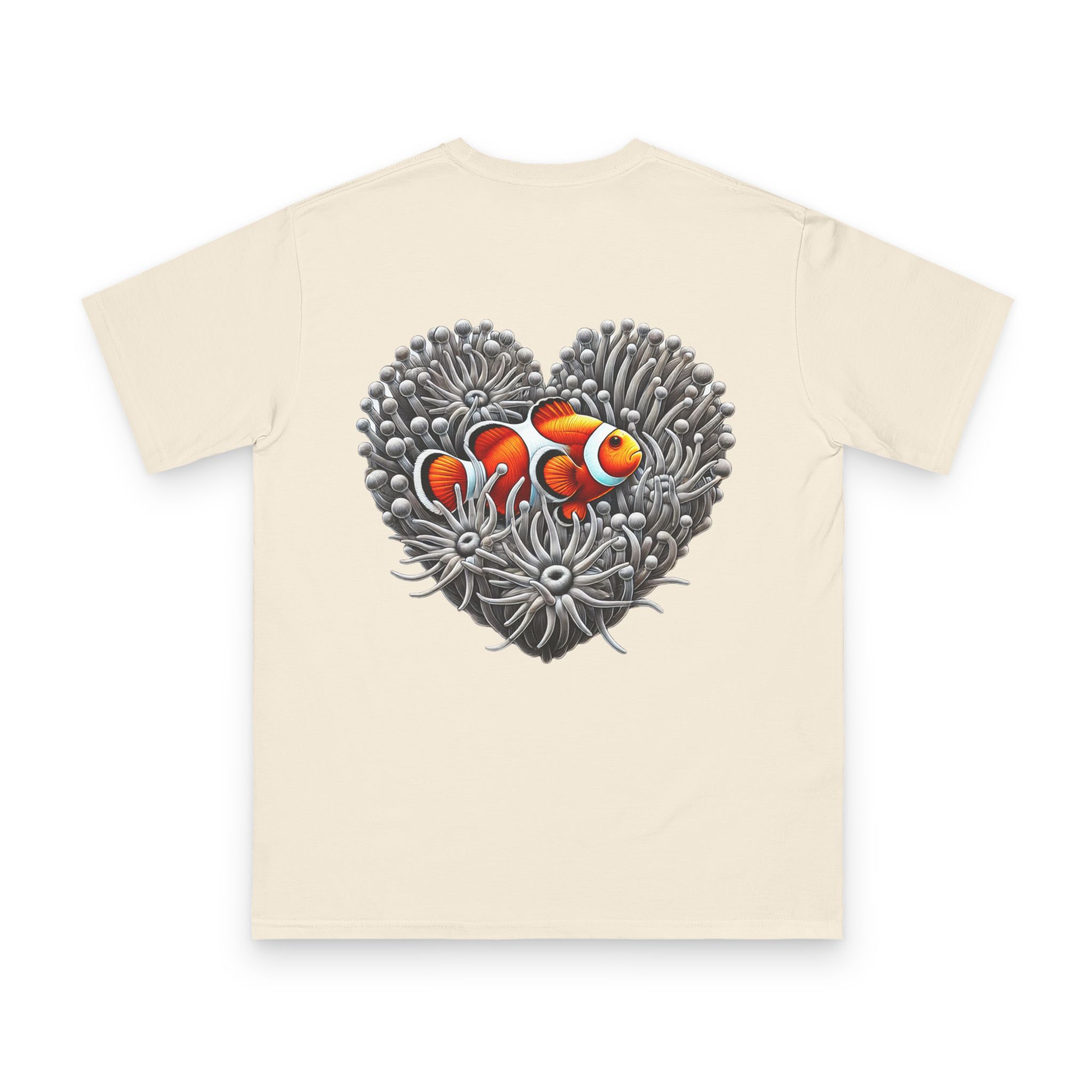 Clownfish in Grey Anemone T-Shirt 6 OceanerosOcean Devotion Apparel Clownfish in Grey Anemone T-Shirt