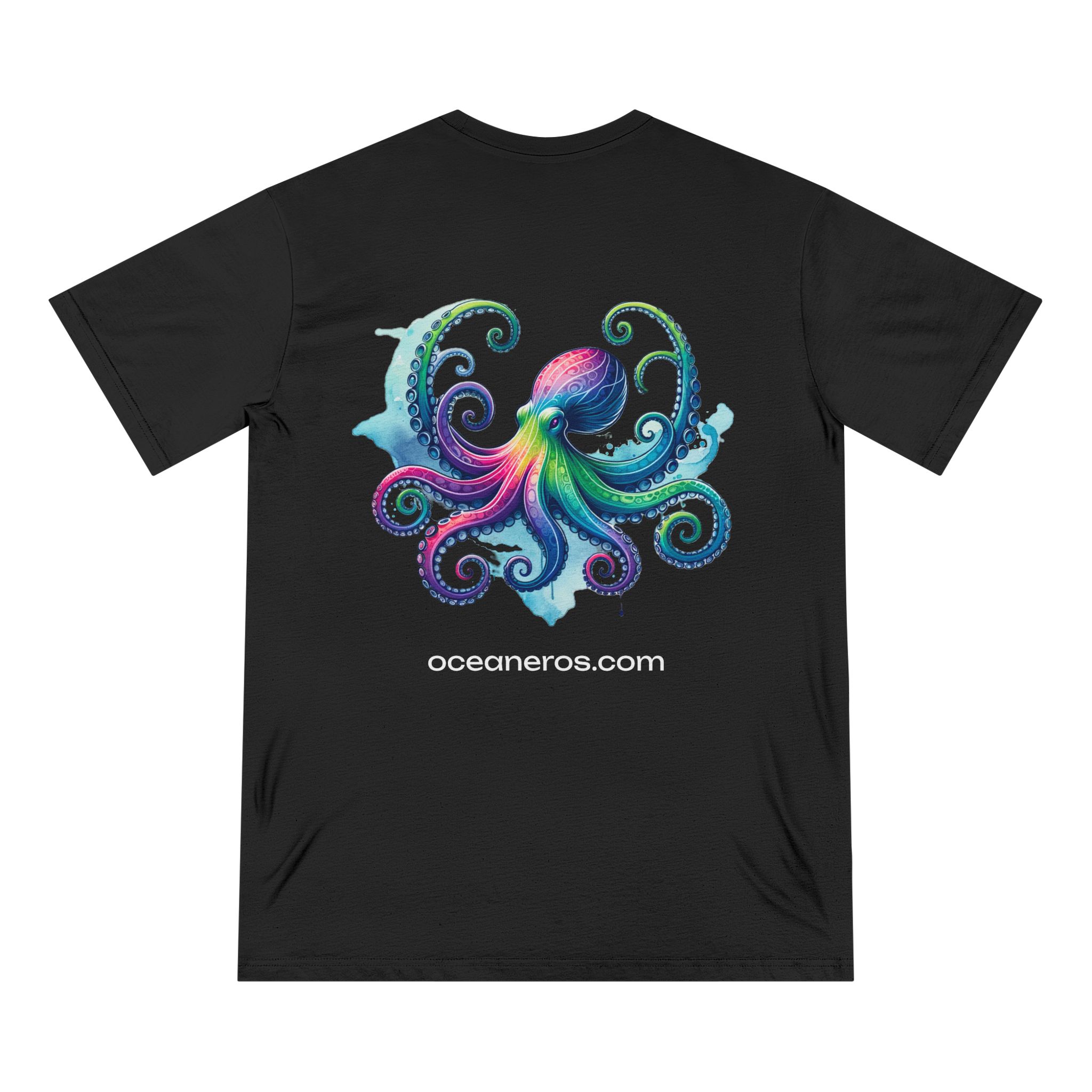 Rainbow Octopus T-Shirt 4 OceanerosOcean Devotion Apparel Rainbow Octopus T-Shirt - an octopus drawn in full spectrum color