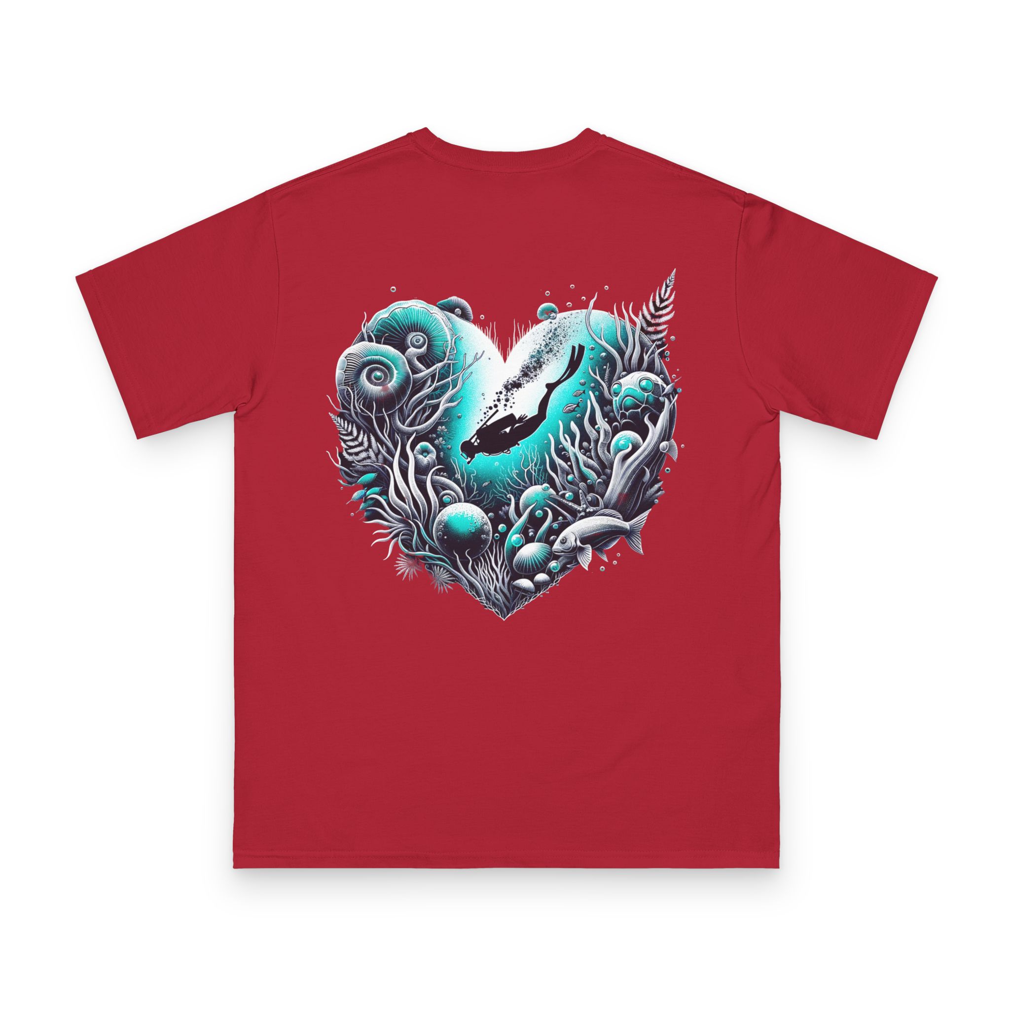 Depth of Heart Scuba Diver T-Shirt 4 OceanerosOcean Devotion Apparel Depth of Heart Scuba Diver T-Shirt