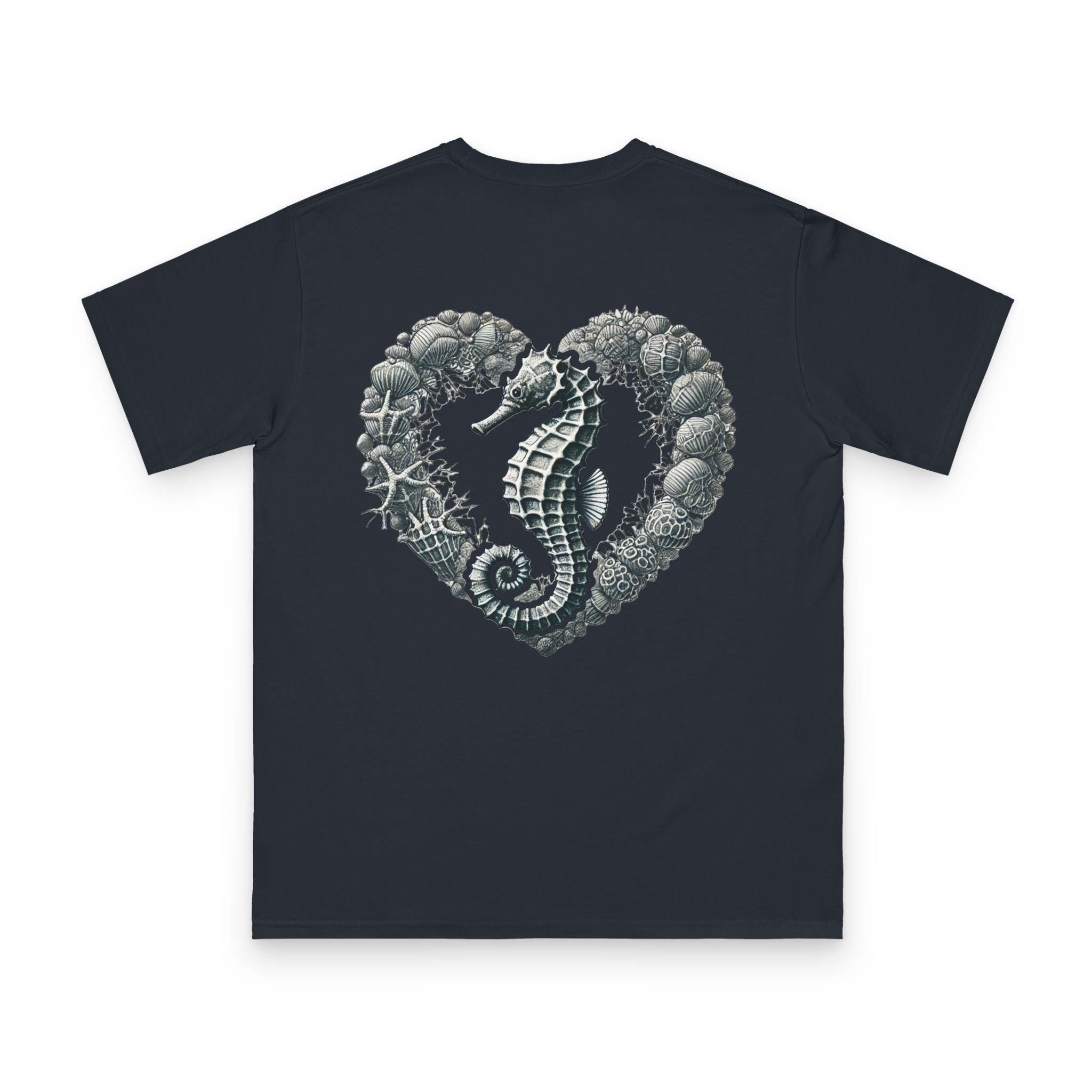 Coral Embrace Seahorse Tee 4 OceanerosOcean Devotion Apparel Coral Embrace Seahorse Tee
