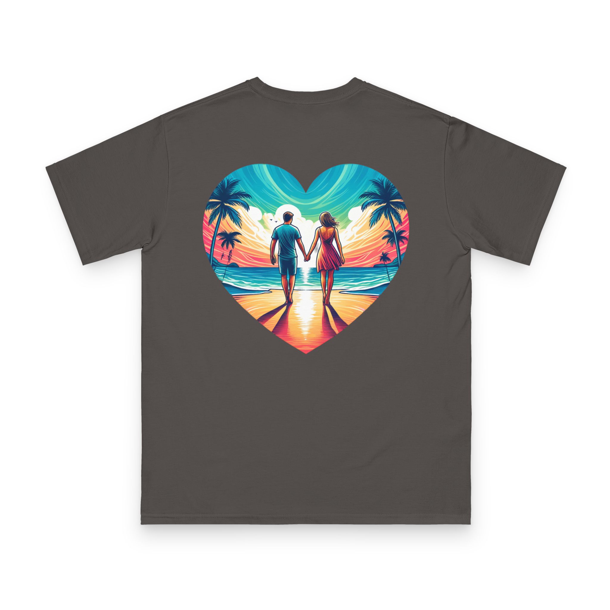 Sunset Couple Beach T-Shirt 18 OceanerosOcean Devotion Apparel Sunset Couple Beach T-Shirt