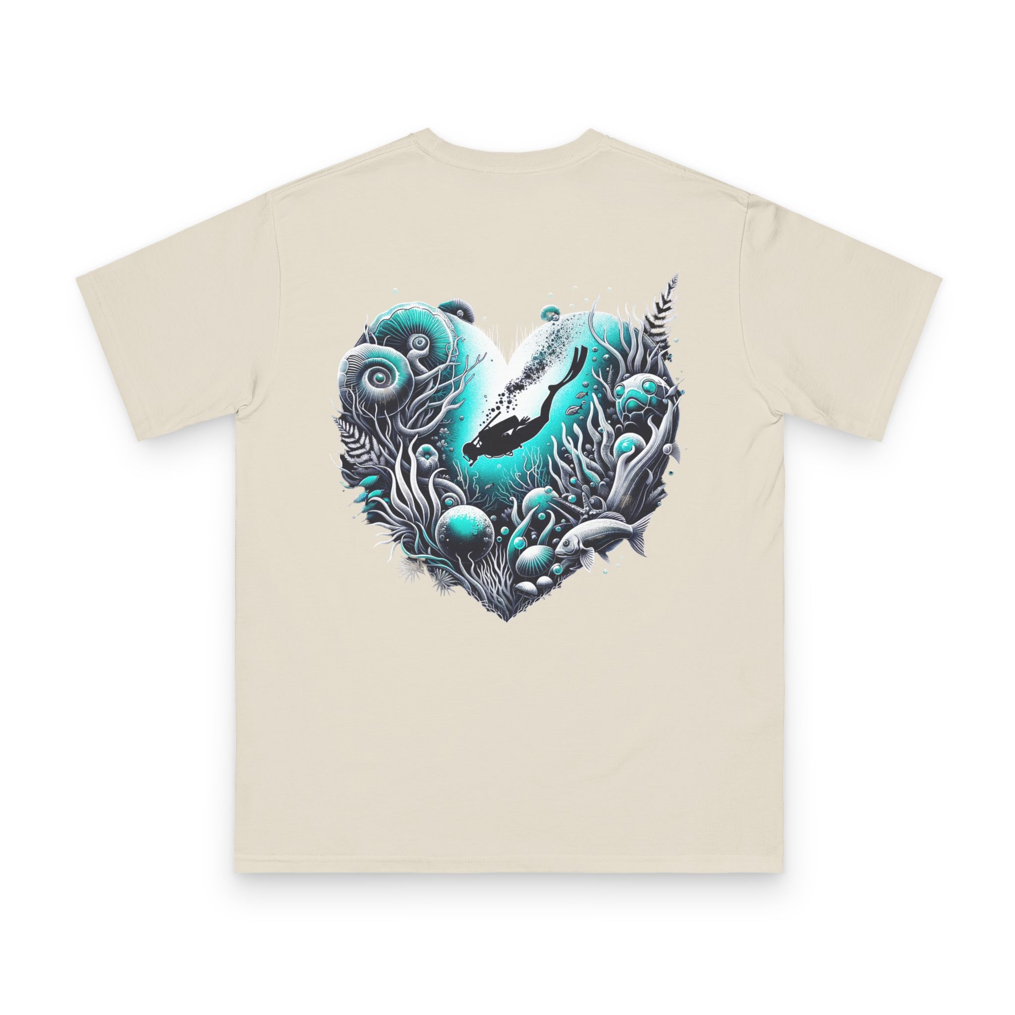 Depth of Heart Scuba Diver T-Shirt 10 OceanerosOcean Devotion Apparel Depth of Heart Scuba Diver T-Shirt