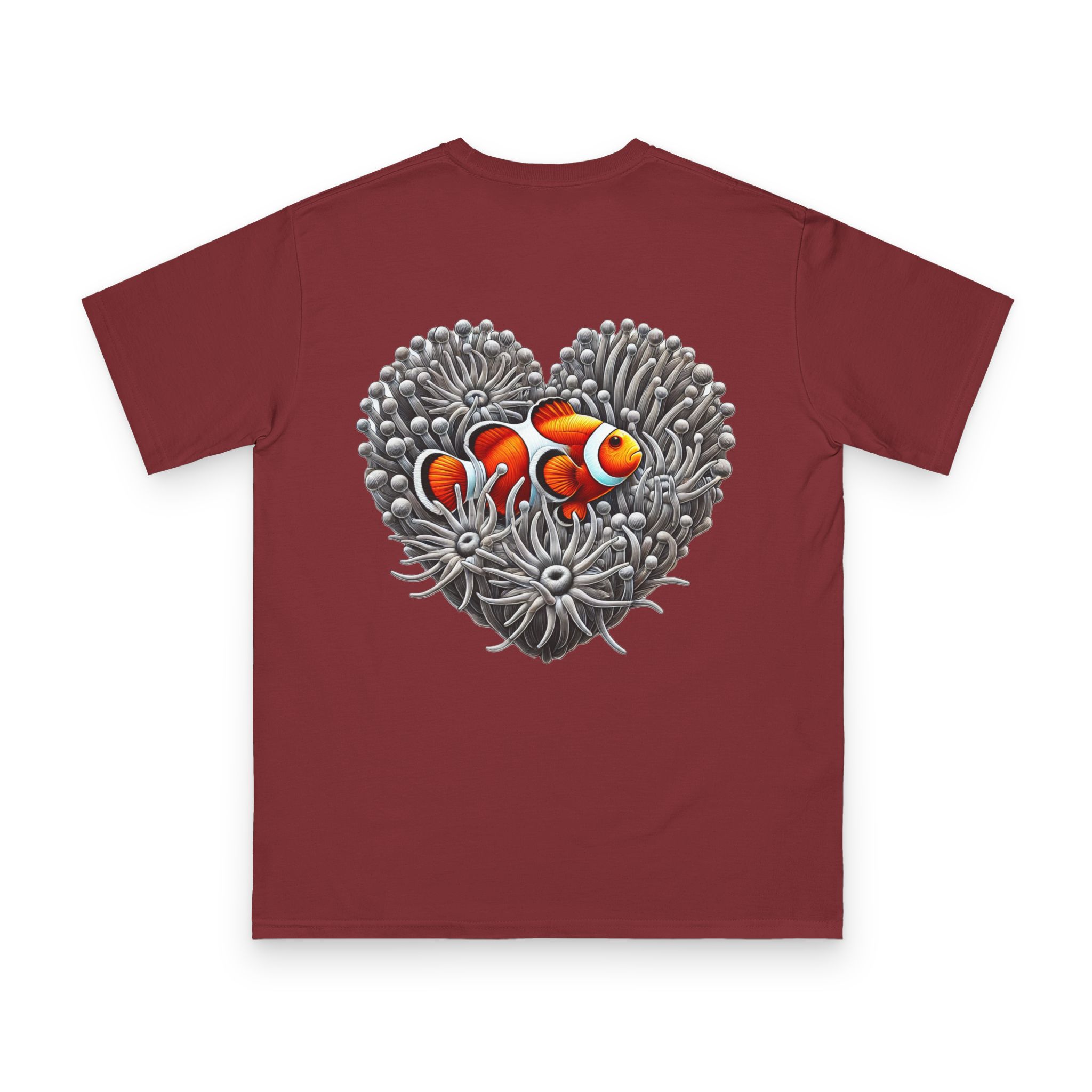 Clownfish in Grey Anemone T-Shirt 10 OceanerosOcean Devotion Apparel Clownfish in Grey Anemone T-Shirt