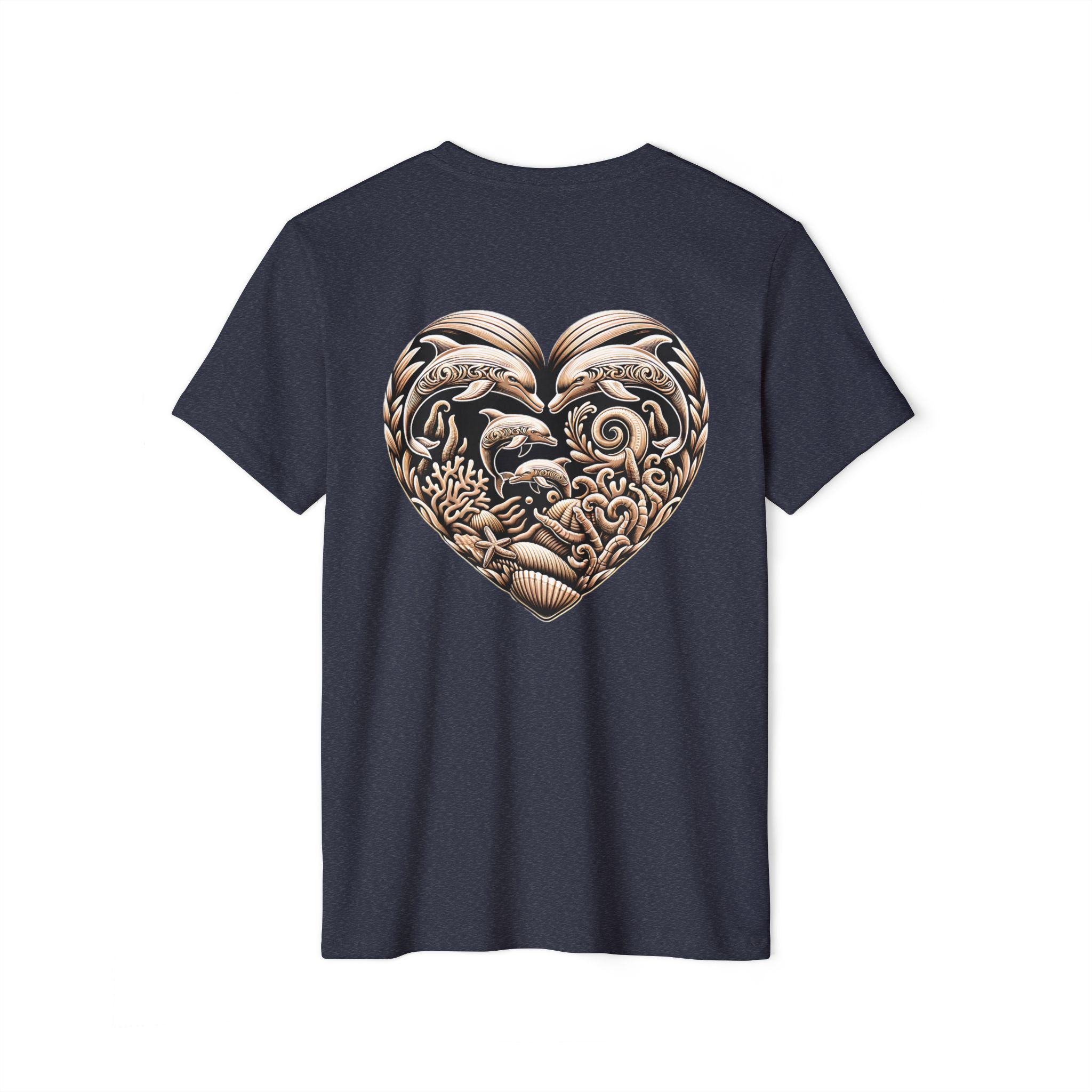 Unisex Recycled Organic T-Shirt - Dolphins printing 16 OceanerosOcean Devotion Apparel Unisex Recycled Organic T-Shirt - Dolphins printing