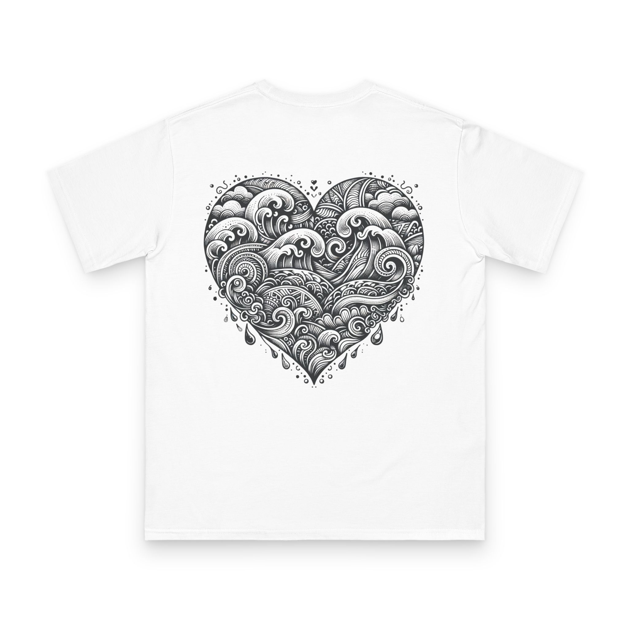 Henna Ocean Heart T-Shirt 4 OceanerosOcean Devotion Apparel Henna Ocean Heart T-Shirt