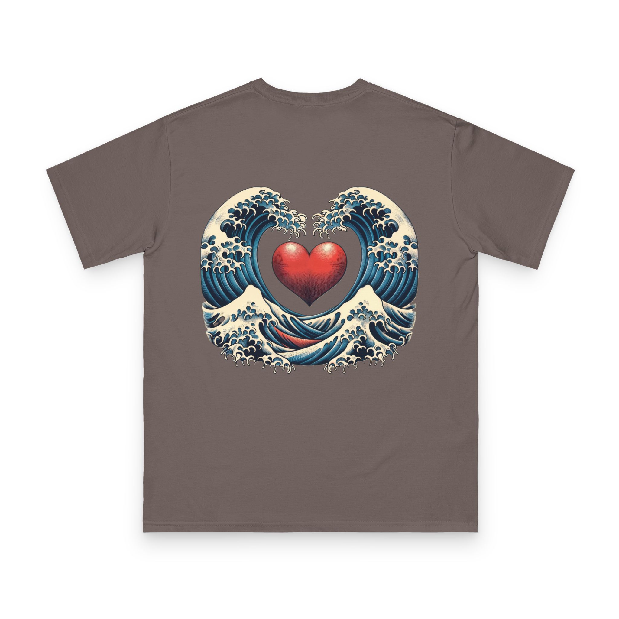 Hokusai Wave with Heart T-Shirt 18 OceanerosOcean Devotion Apparel Hokusai Wave with Heart T-Shirt