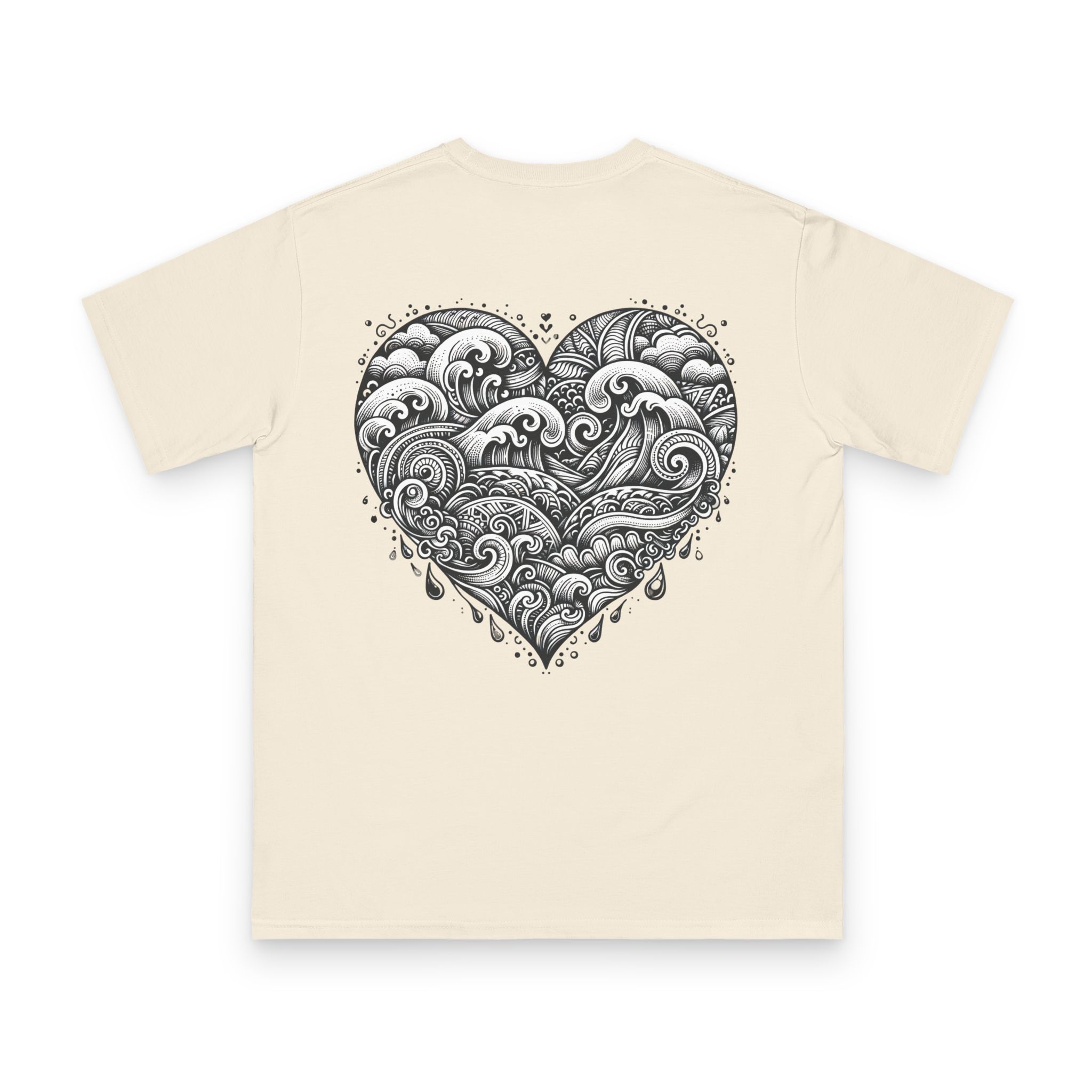 Henna Ocean Heart T-Shirt 16 OceanerosOcean Devotion Apparel Henna Ocean Heart T-Shirt
