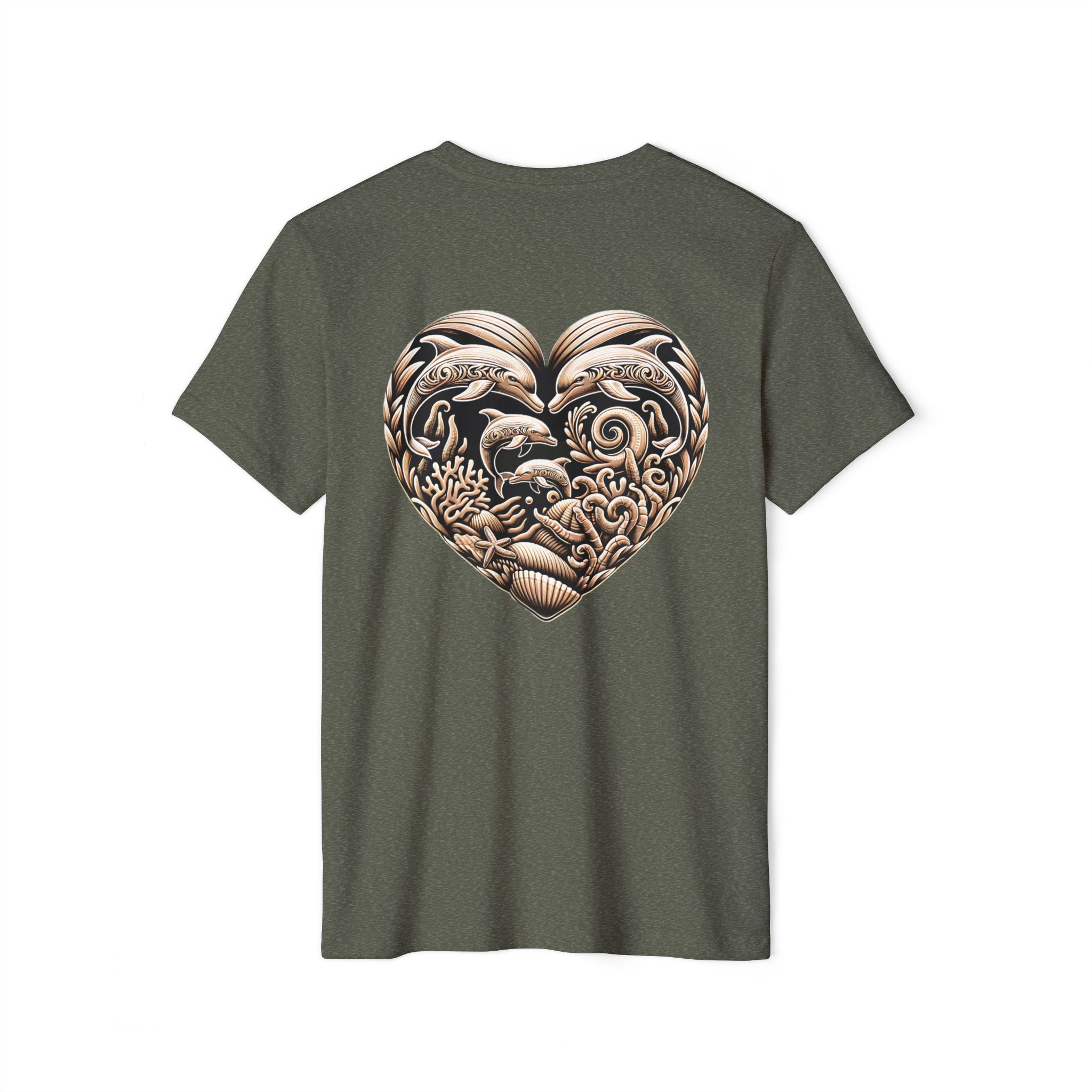 Unisex Recycled Organic T-Shirt - Dolphins printing 8 OceanerosOcean Devotion Apparel Unisex Recycled Organic T-Shirt - Dolphins printing