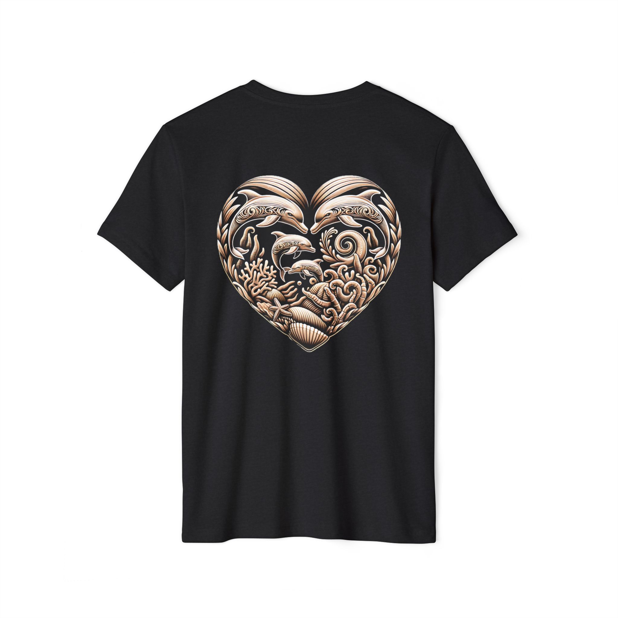 Unisex Recycled Organic T-Shirt - Dolphins printing 4 OceanerosOcean Devotion Apparel Unisex Recycled Organic T-Shirt - Dolphins printing