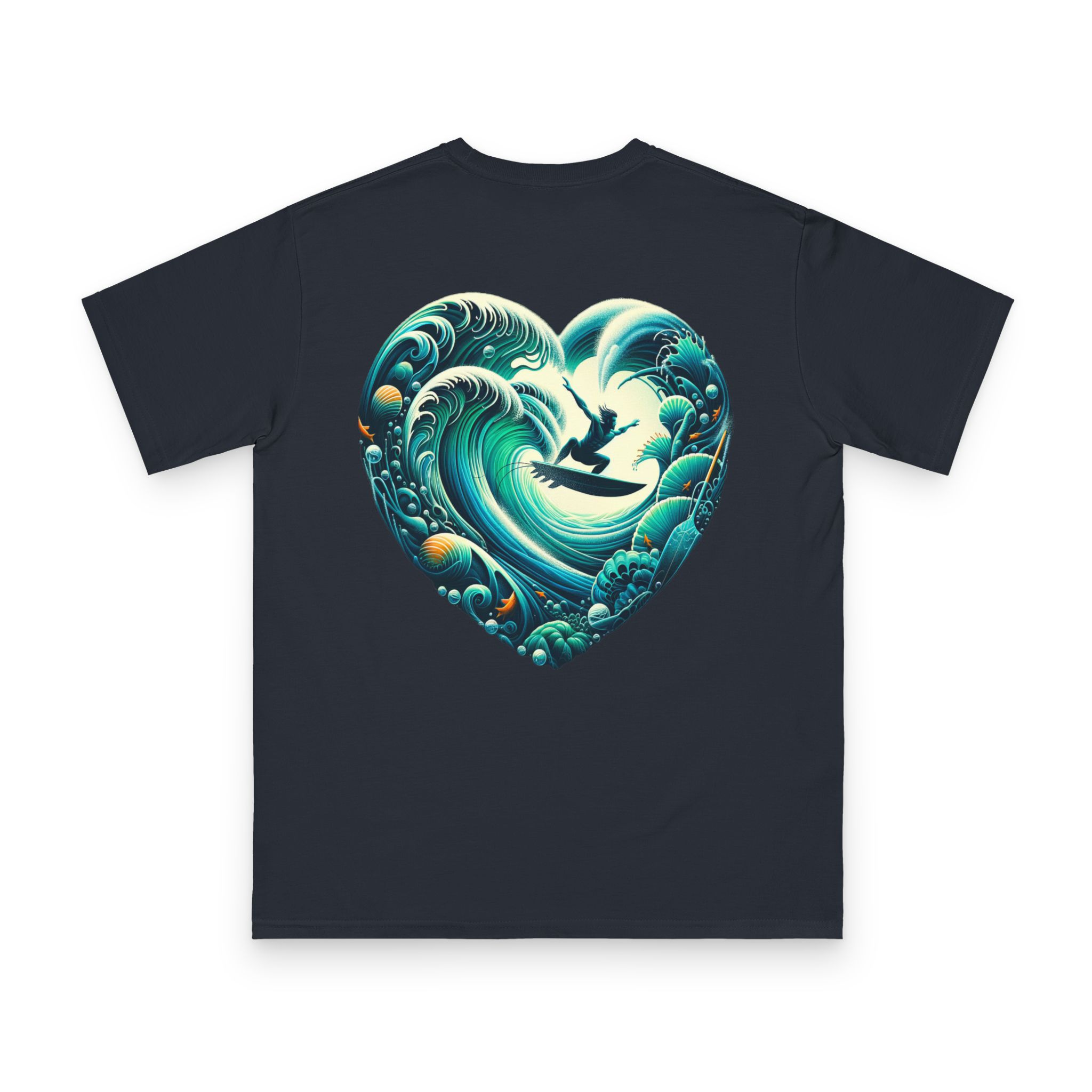 Surfer Dropping In T-Shirt 1 OceanerosOcean Devotion Apparel Surfer Dropping In T-Shirt