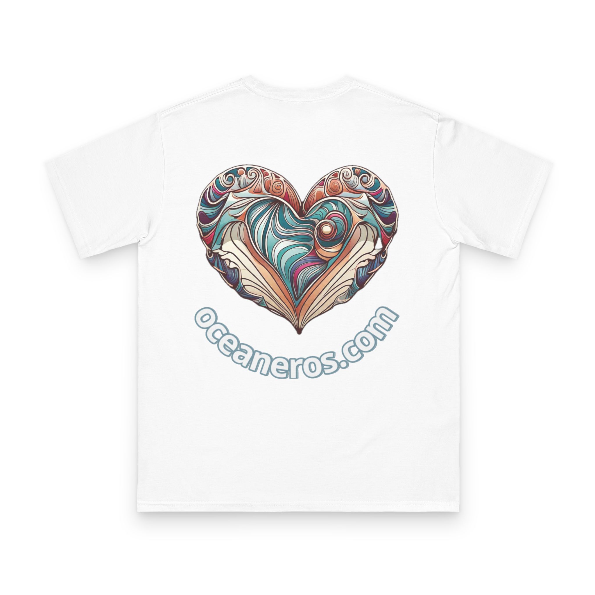 Shell Lineart with Oceaneros - Organic Unisex Classic T-Shirt 12 OceanerosOcean Devotion Apparel Shell Lineart with Oceaneros - Organic Unisex Classic T-Shirt