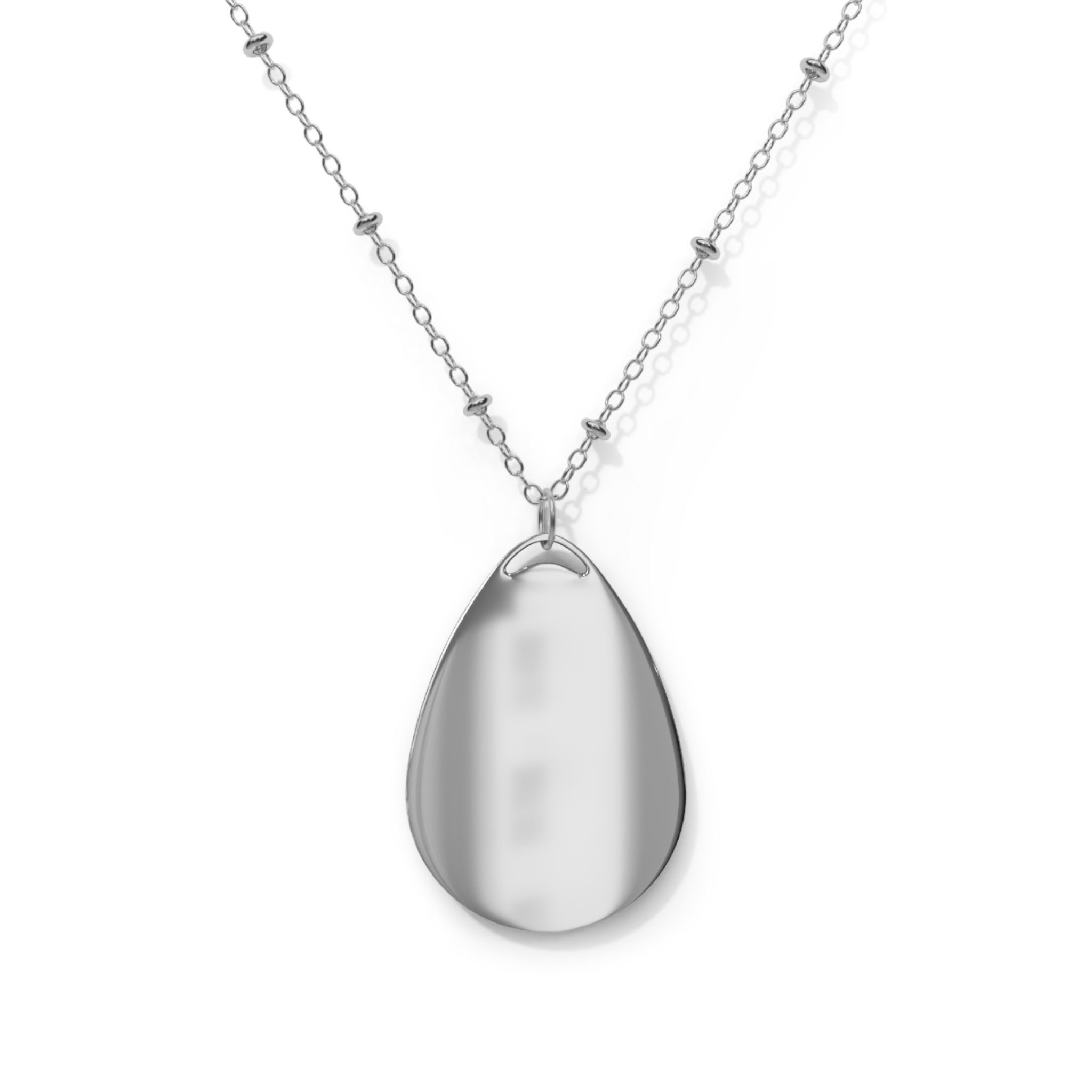 Diver Down Oval Necklace 2 OceanerosOcean Devotion Apparel Diver Down Oval Necklace