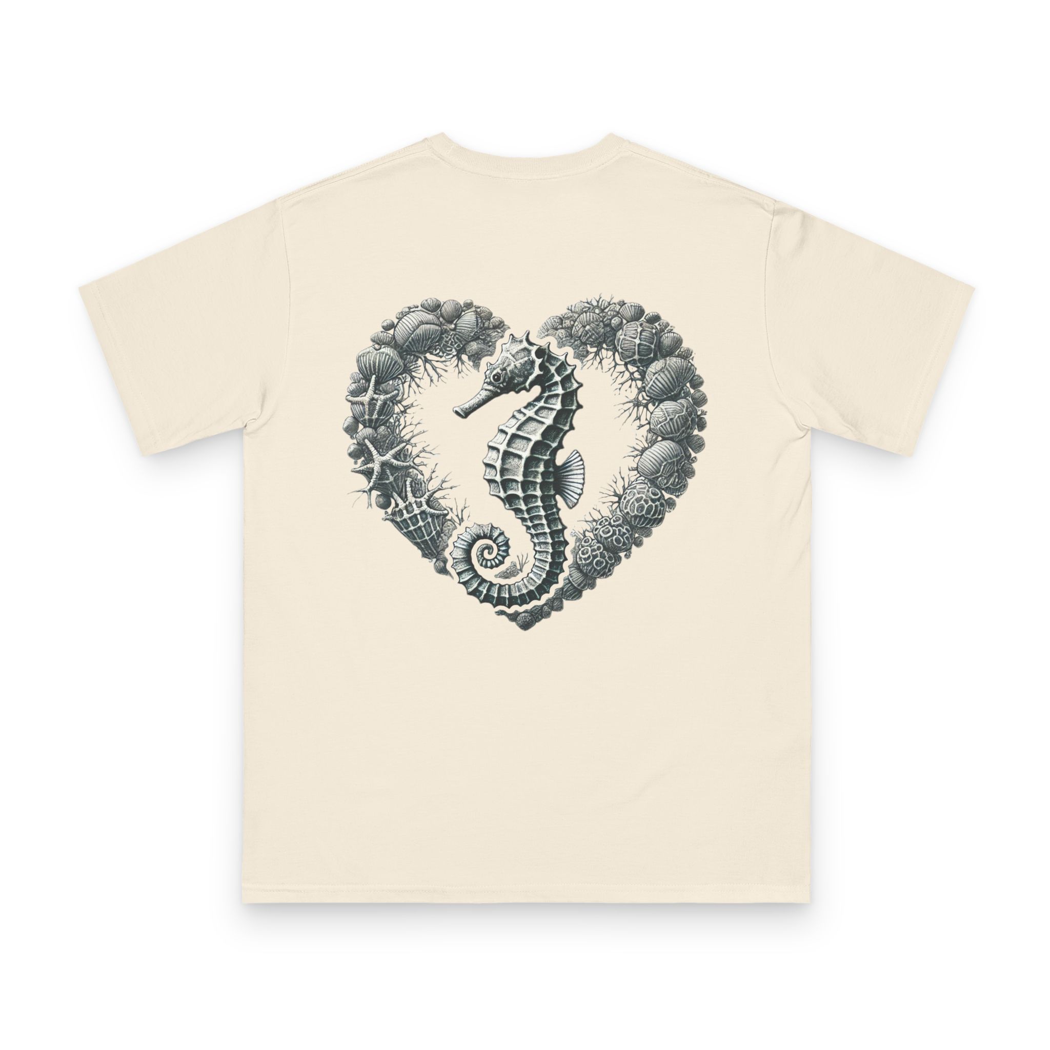 Coral Embrace Seahorse Tee 14 OceanerosOcean Devotion Apparel Coral Embrace Seahorse Tee