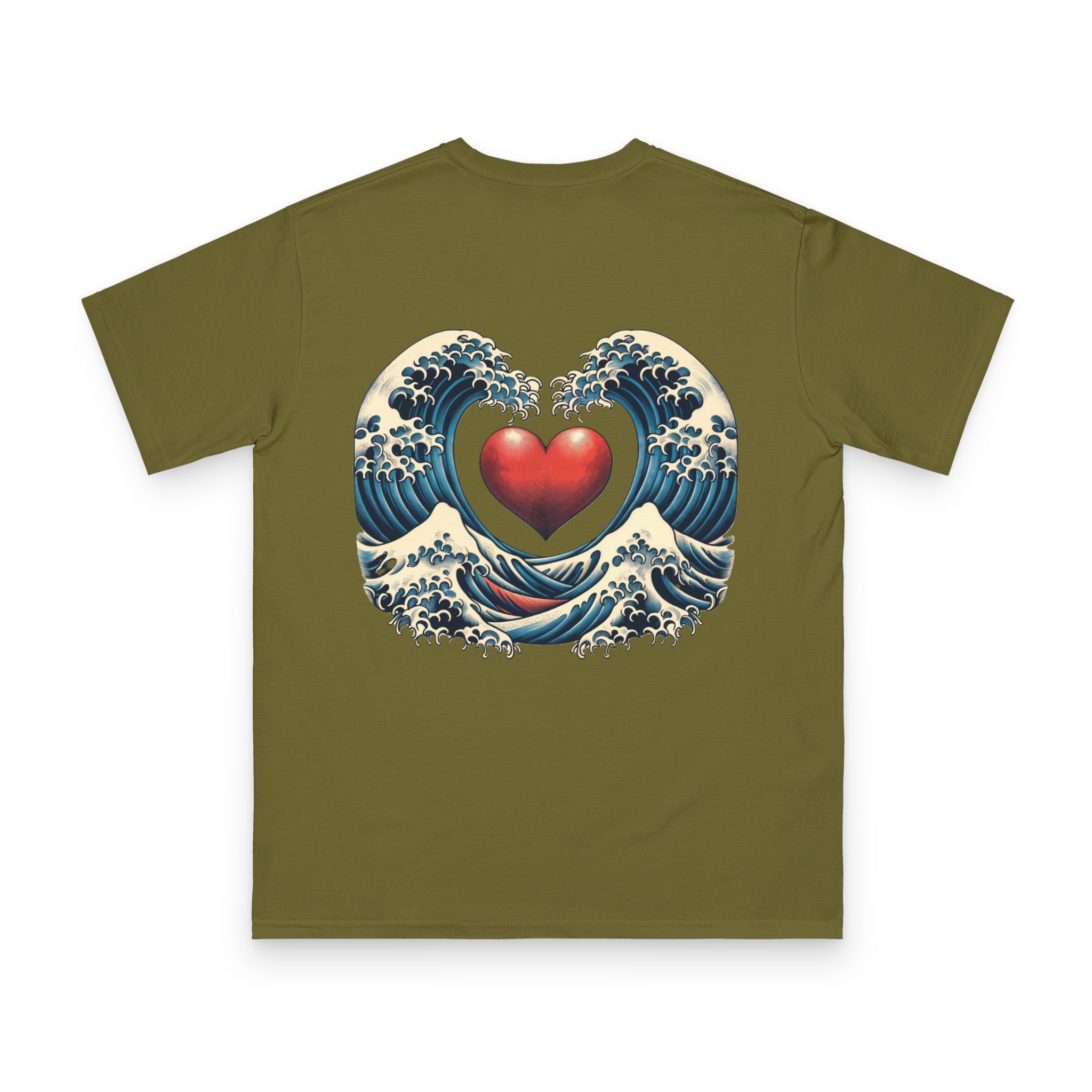 Hokusai Wave with Heart T-Shirt 20 OceanerosOcean Devotion Apparel Hokusai Wave with Heart T-Shirt