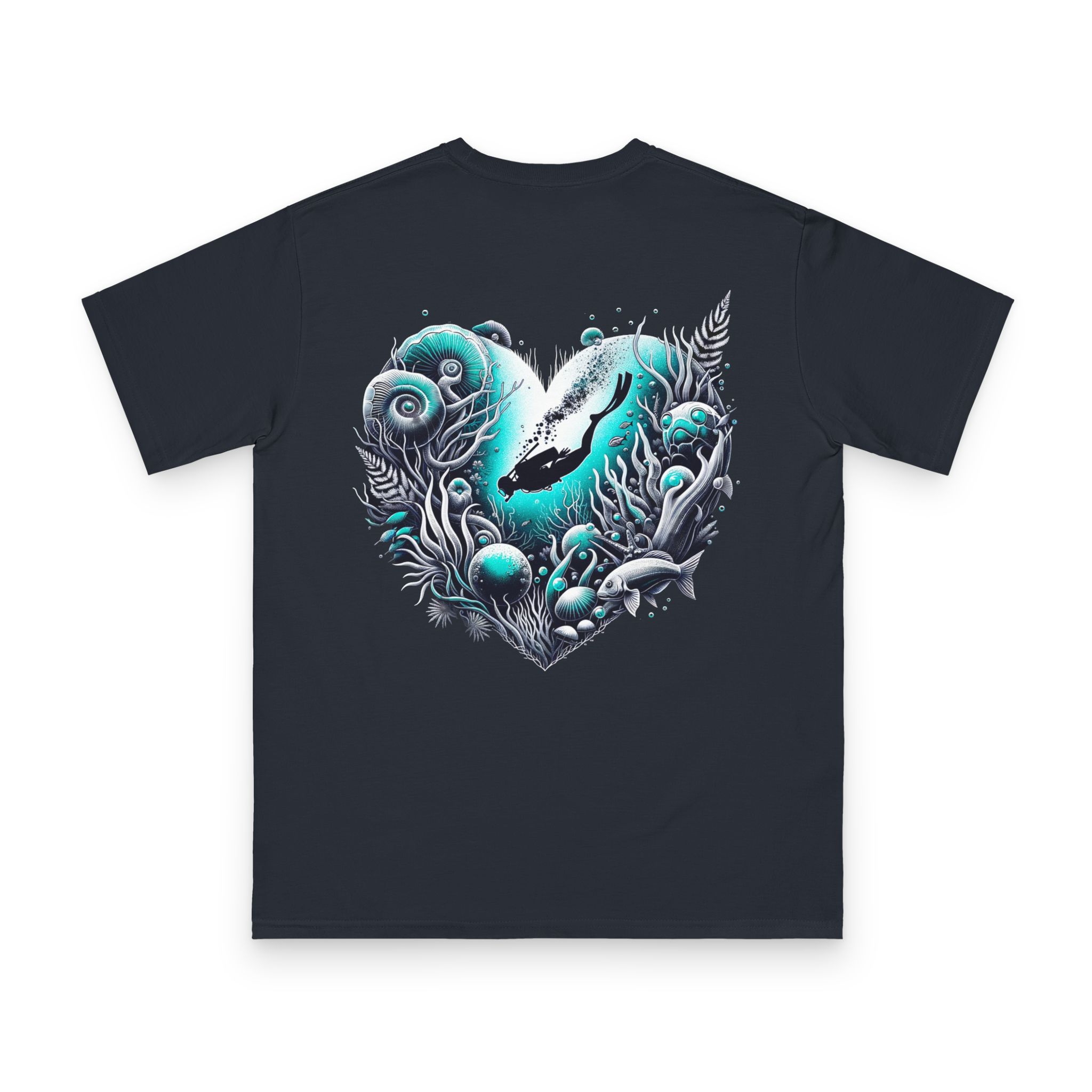 Depth of Heart Scuba Diver T-Shirt 1 OceanerosOcean Devotion Apparel Depth of Heart Scuba Diver T-Shirt