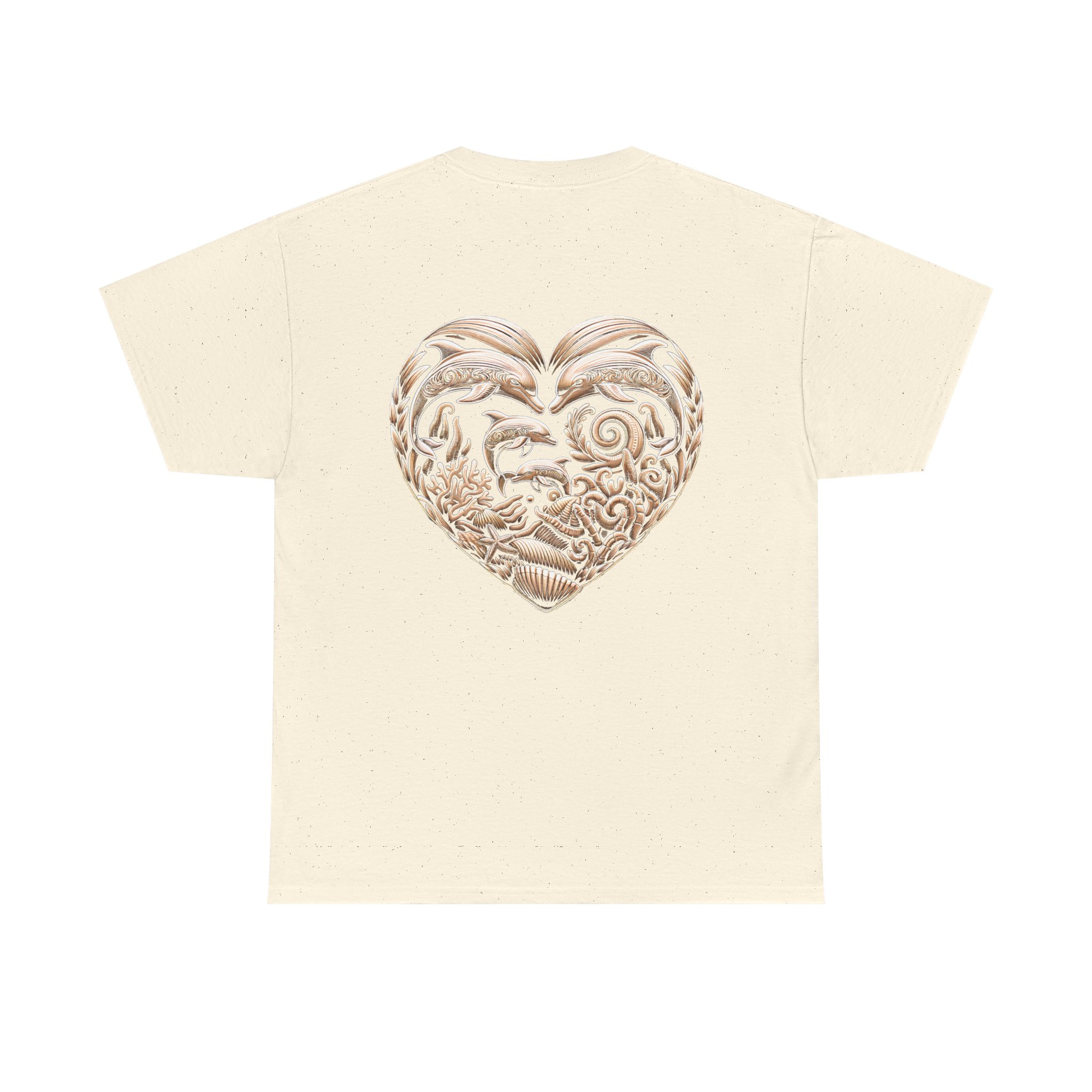Dolphin Heavy Cotton Tee 12 OceanerosOcean Devotion Apparel Dolphin Heavy Cotton Tee